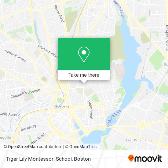 Mapa de Tiger Lily Montessori School