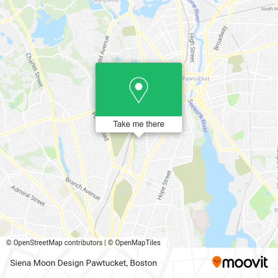 Siena Moon Design Pawtucket map