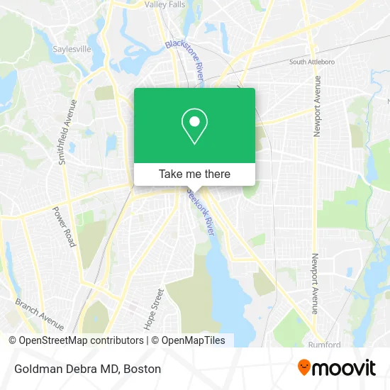 Goldman Debra MD map