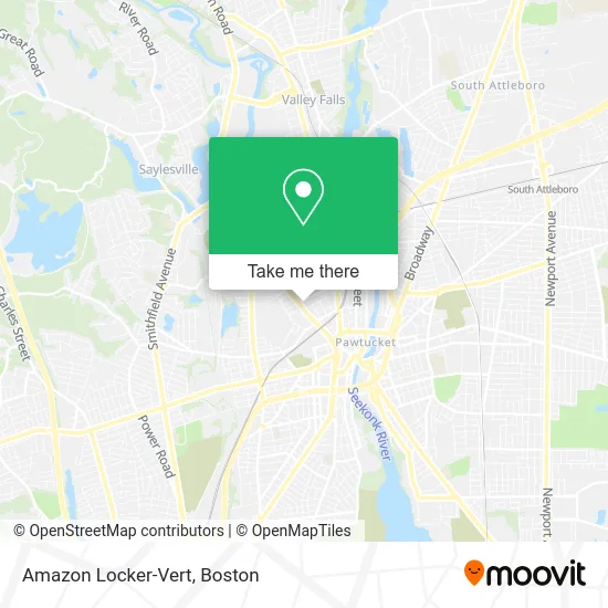 Amazon Locker-Vert map
