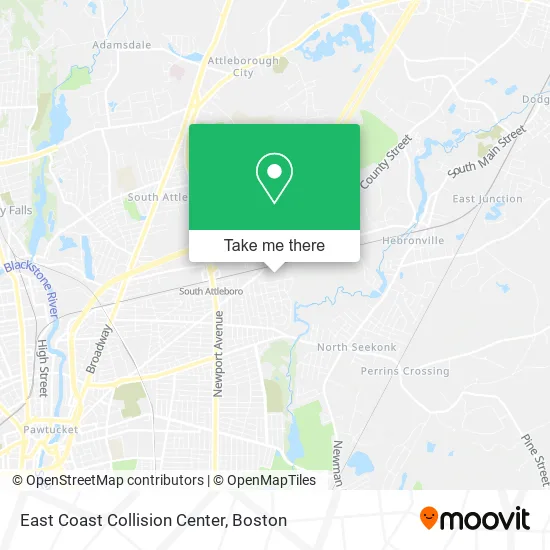 East Coast Collision Center map