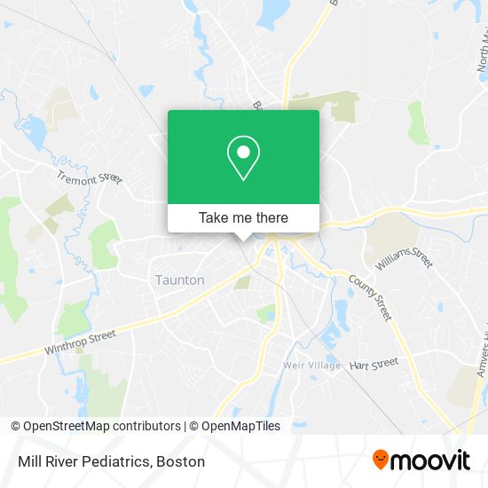 Mill River Pediatrics map