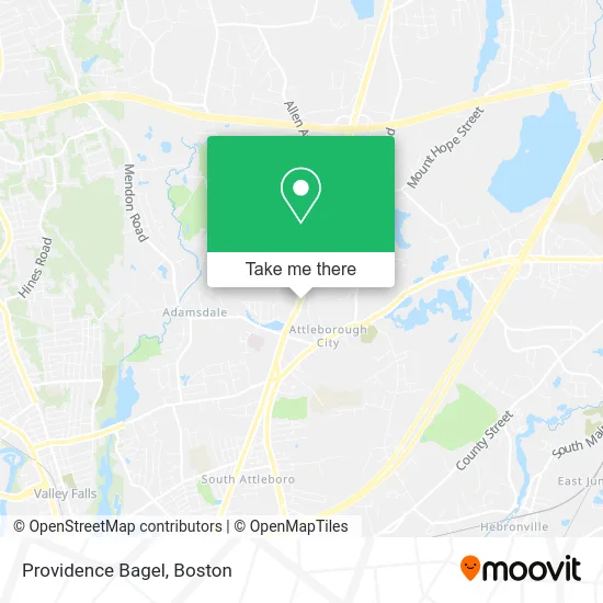 Providence Bagel map