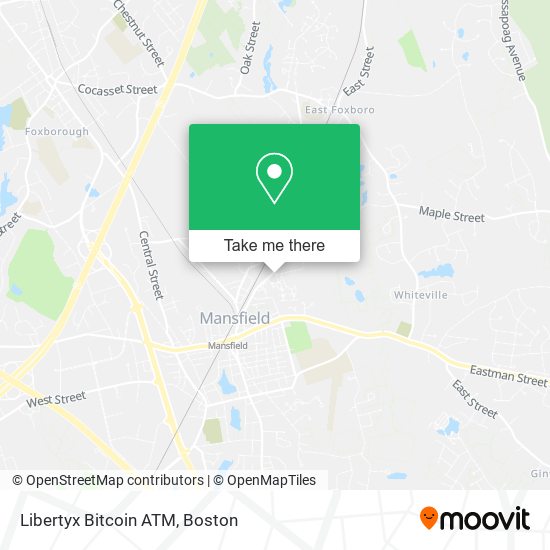 Mapa de Libertyx Bitcoin ATM