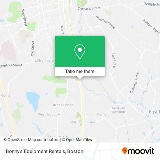 Bonny's Equipment Rentals map