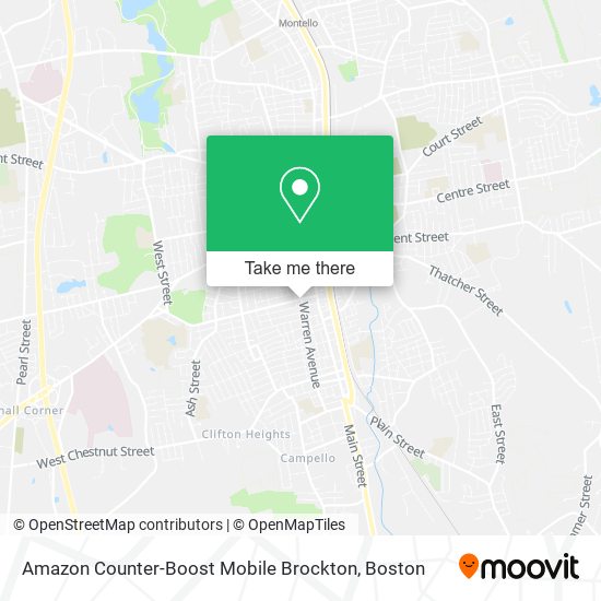 Amazon Counter-Boost Mobile Brockton map