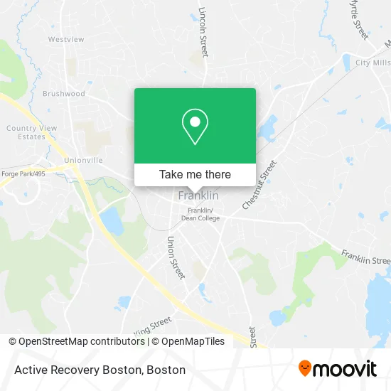 Active Recovery Boston map