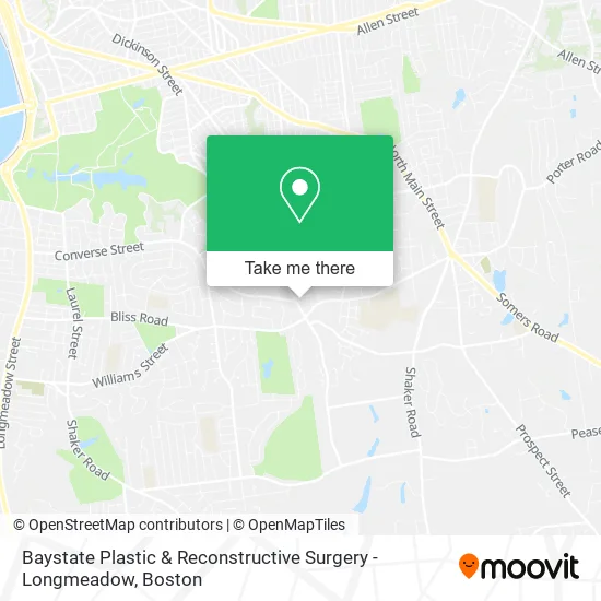 Baystate Plastic & Reconstructive Surgery - Longmeadow map