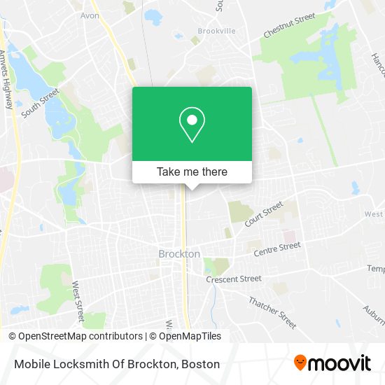 Mobile Locksmith Of Brockton map