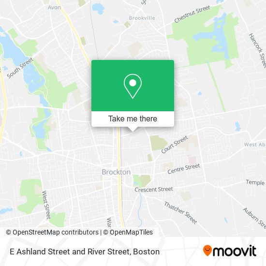 E Ashland Street and River Street map