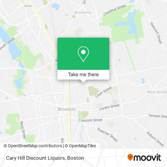 Cary Hill Discount Liquors map