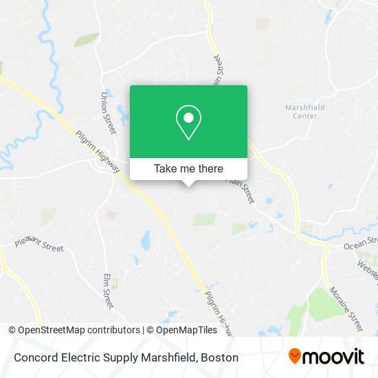 Concord Electric Supply Marshfield map