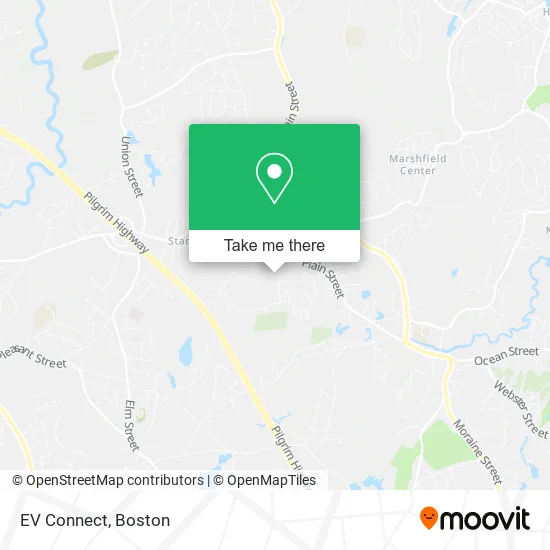 EV Connect map