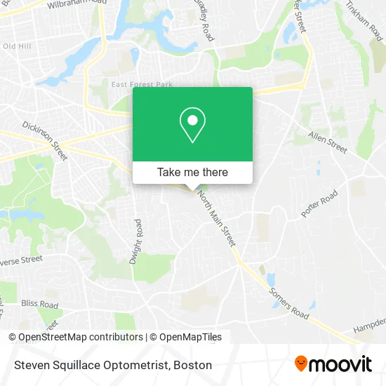 Steven Squillace Optometrist map