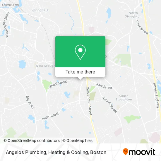 Angelos Plumbing, Heating & Cooling map