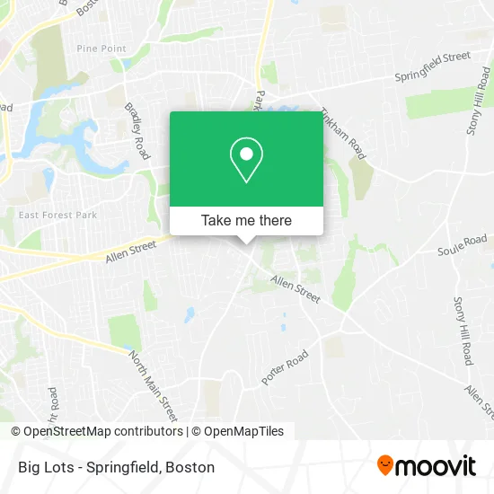 Big Lots - Springfield map