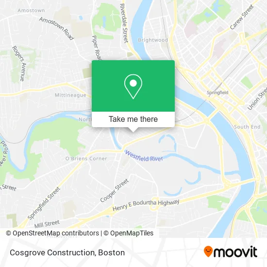 Cosgrove Construction map