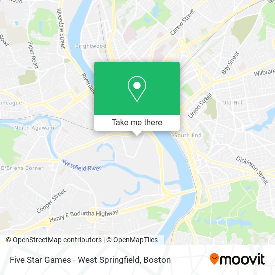 Five Star Games - West Springfield map