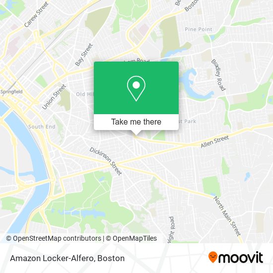 Amazon Locker-Alfero map