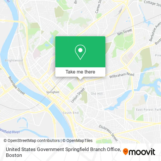 United States Government Springfield Branch Office map