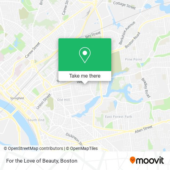 For the Love of Beauty map
