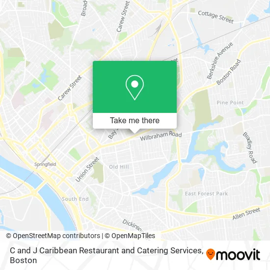 Mapa de C and J Caribbean Restaurant and Catering Services