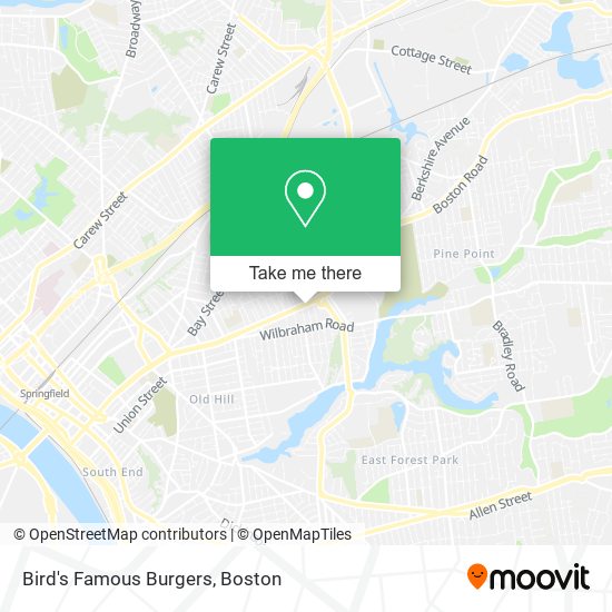 Mapa de Bird's Famous Burgers