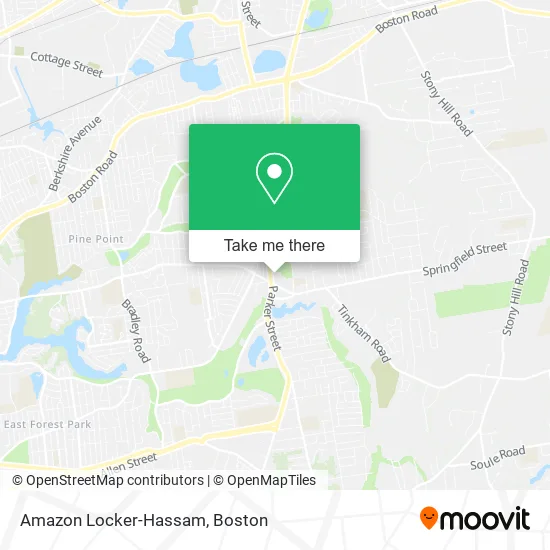 Mapa de Amazon Locker-Hassam