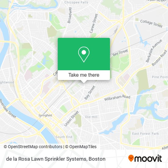 de la Rosa Lawn Sprinkler Systems map