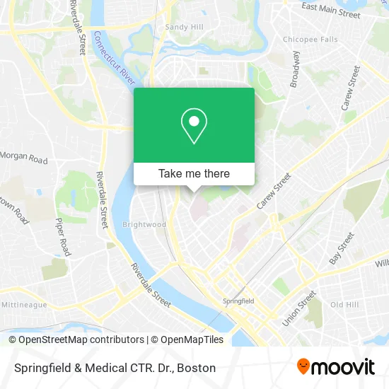 Springfield & Medical CTR. Dr. map