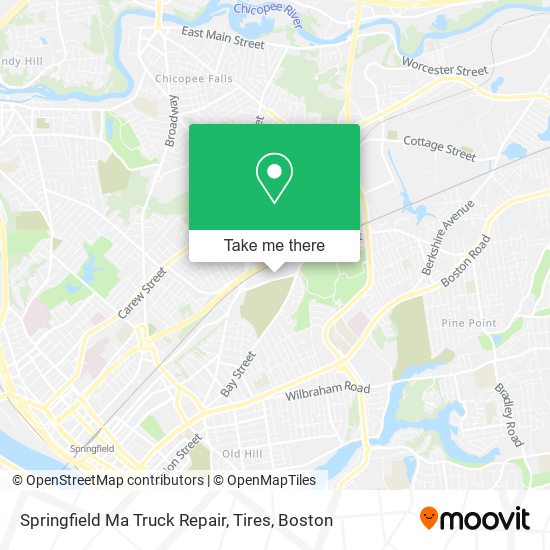 Springfield Ma Truck Repair, Tires map