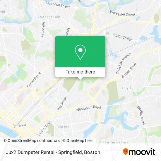 Mapa de Jux2 Dumpster Rental - Springfield