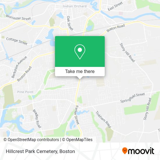 Hillcrest Park Cemetery map