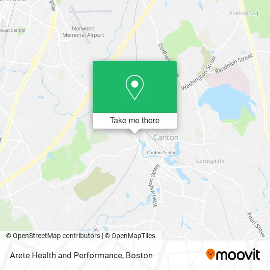 Arete Health and Performance map