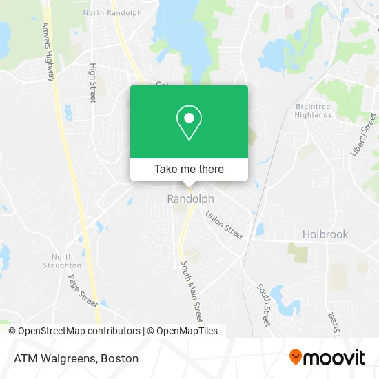 ATM Walgreens map