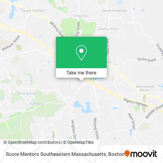 Score Mentors Southeastern Massachusetts map