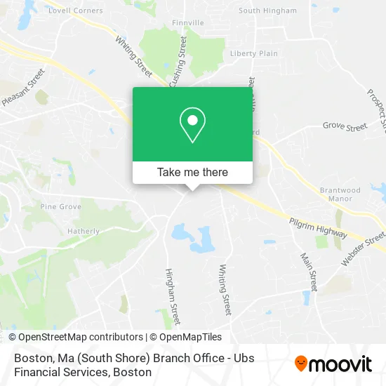 Boston, Ma (South Shore) Branch Office - Ubs Financial Services map