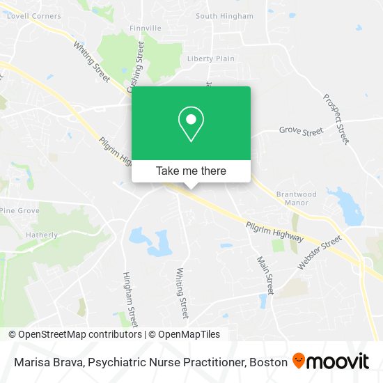 Mapa de Marisa Brava, Psychiatric Nurse Practitioner