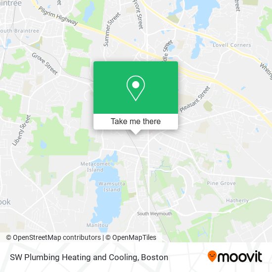 SW Plumbing Heating and Cooling map