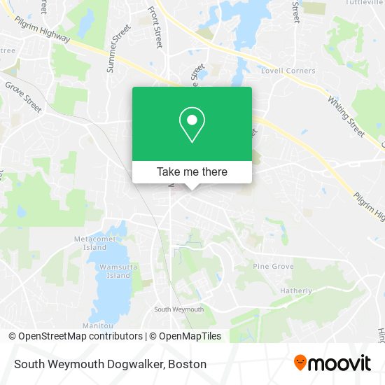 South Weymouth Dogwalker map