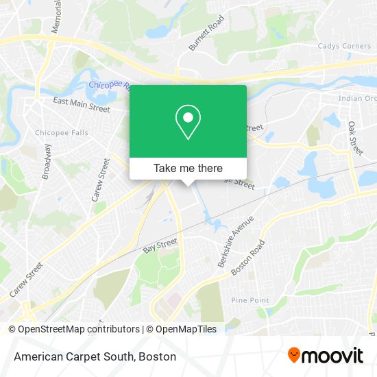 American Carpet South map