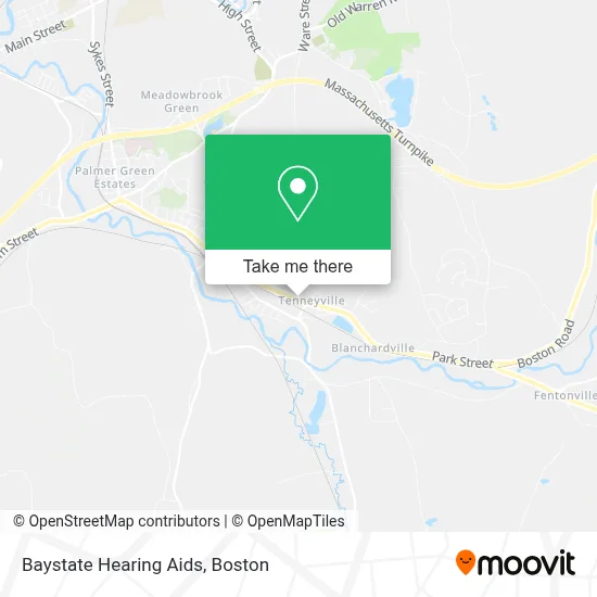 Baystate Hearing Aids map