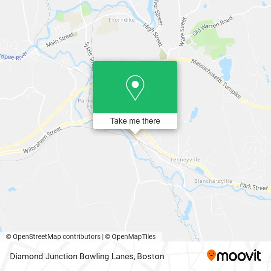 Diamond Junction Bowling Lanes map