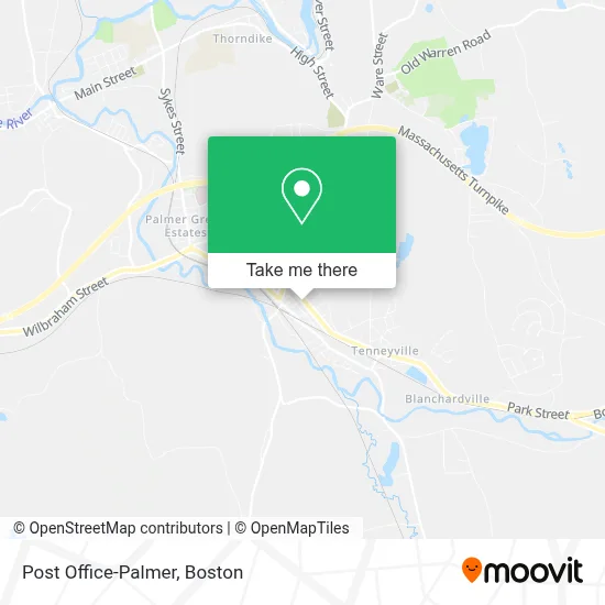 Post Office-Palmer map