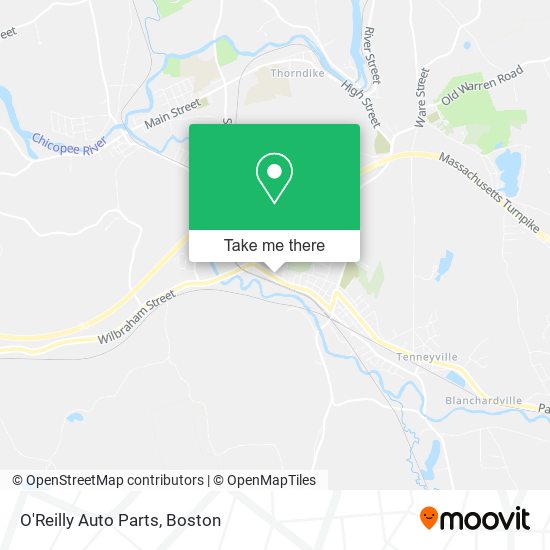 O'Reilly Auto Parts map