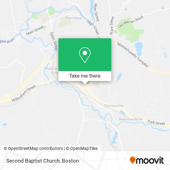 Second Baptist Church map