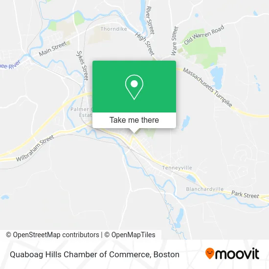 Quaboag Hills Chamber of Commerce map
