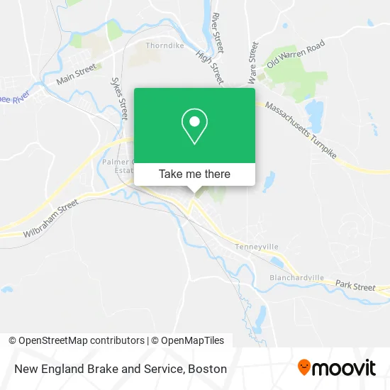 New England Brake and Service map