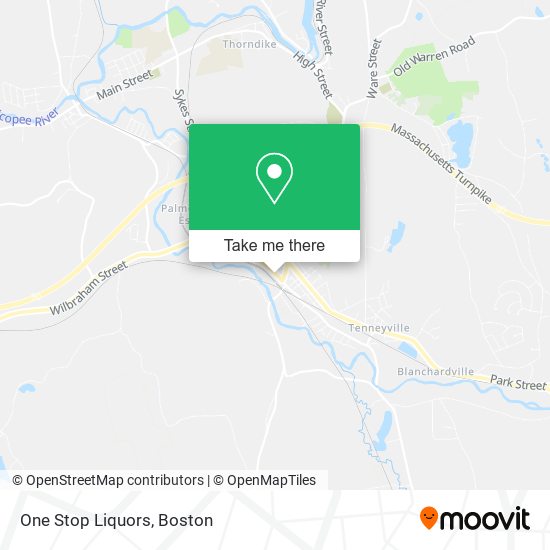 One Stop Liquors map