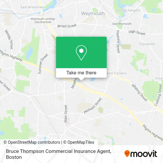Bruce Thompson Commercial Insurance Agent map